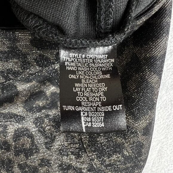 Sanctuary x Anthropologie Runway Shimmer Leggings Pants Women's Small Leopard - Picture 15 of 16